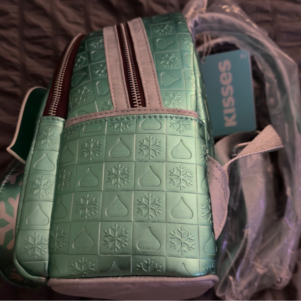 Loungefly Mint Truffle Backpack With Snowflakes - image 2